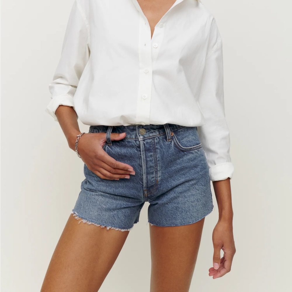 Reformation Charlie High Rise Jean Short
